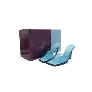 Steven Ma - Oblique Heel Sandals - SS23 - Blue